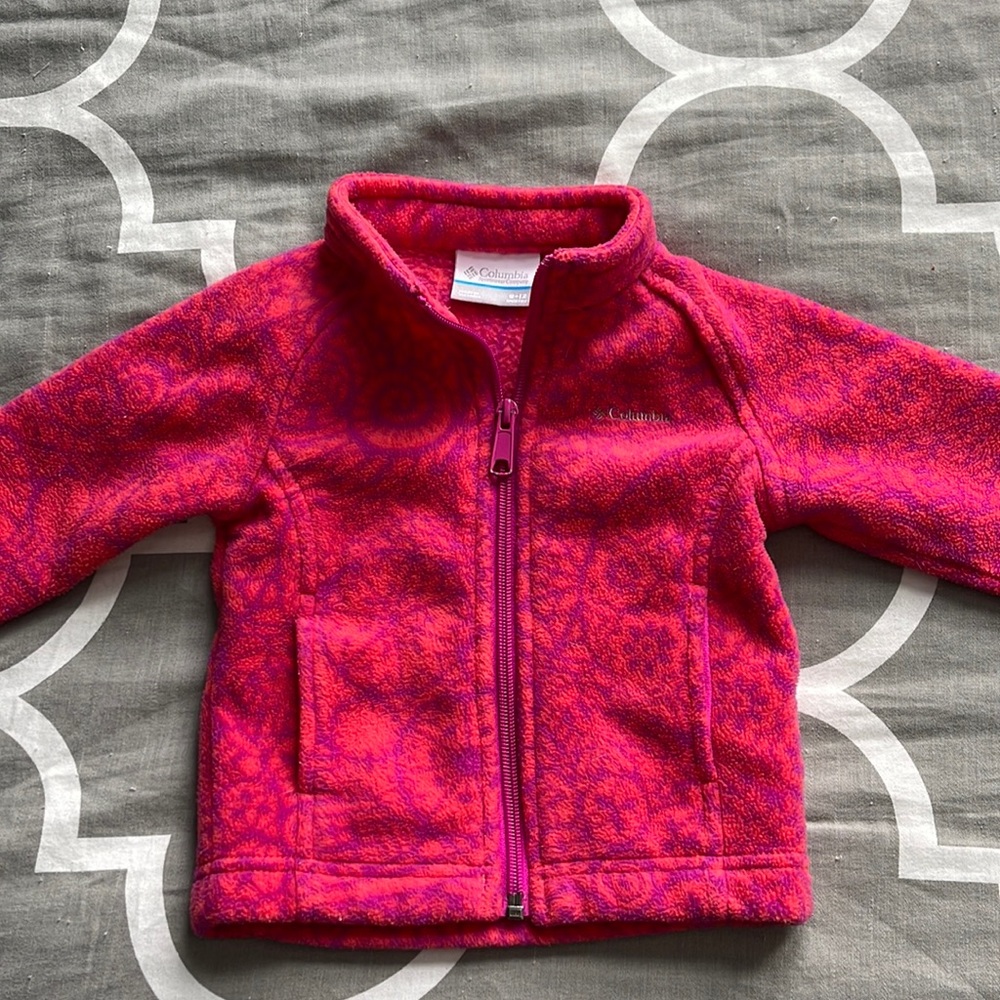 Columbia 6-12month Pink Fleece Jacket